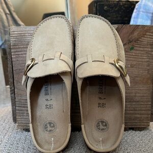Birkenstock Beige Leather Loafers
